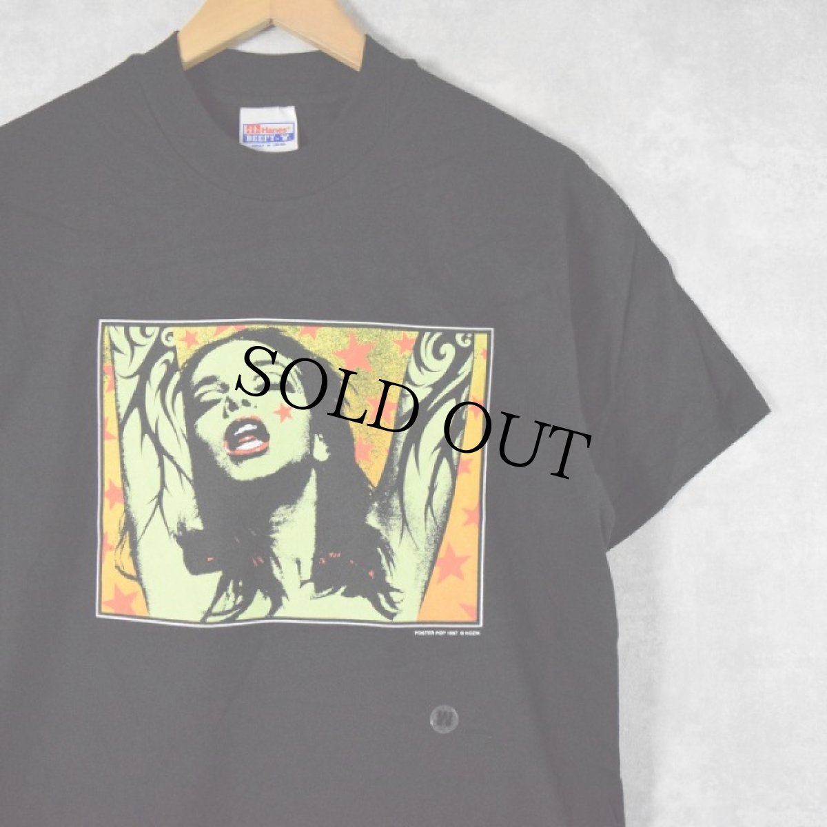 画像1: 90's KOZIK アートプリントTシャツ BLACK M DEADSTOCK (1)