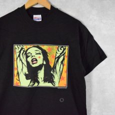 画像1: 90's KOZIK アートプリントTシャツ BLACK M DEADSTOCK (1)