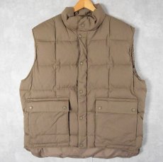 画像1: 80's Eddie Bauer "GOOSE DOWN" キルティングダウンベスト XL (1)