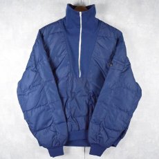 画像1: 80〜90's Eddie Bauer ハーフジップ プルオーバーダウンジャケット L (1)