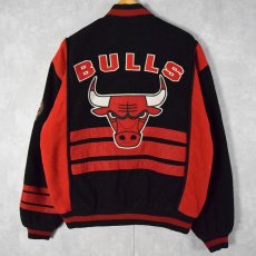 画像1: 90's NUTMEG by CAMPRI "CHICAGO BULLS" スタジャン L (1)