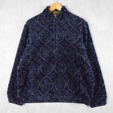 画像1: 90's Patagonia USA製 "KIMONO PATTERN" グリセード プルオーバーフリースジャケット L (1)