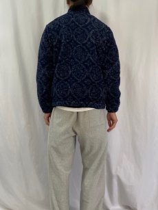 画像4: 90's Patagonia USA製 "KIMONO PATTERN" グリセード プルオーバーフリースジャケット L (4)