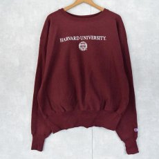 画像2: 00's Champion REVERSE WEAVE "HARVARD UNIVERSITY" プリントスウェット L (2)