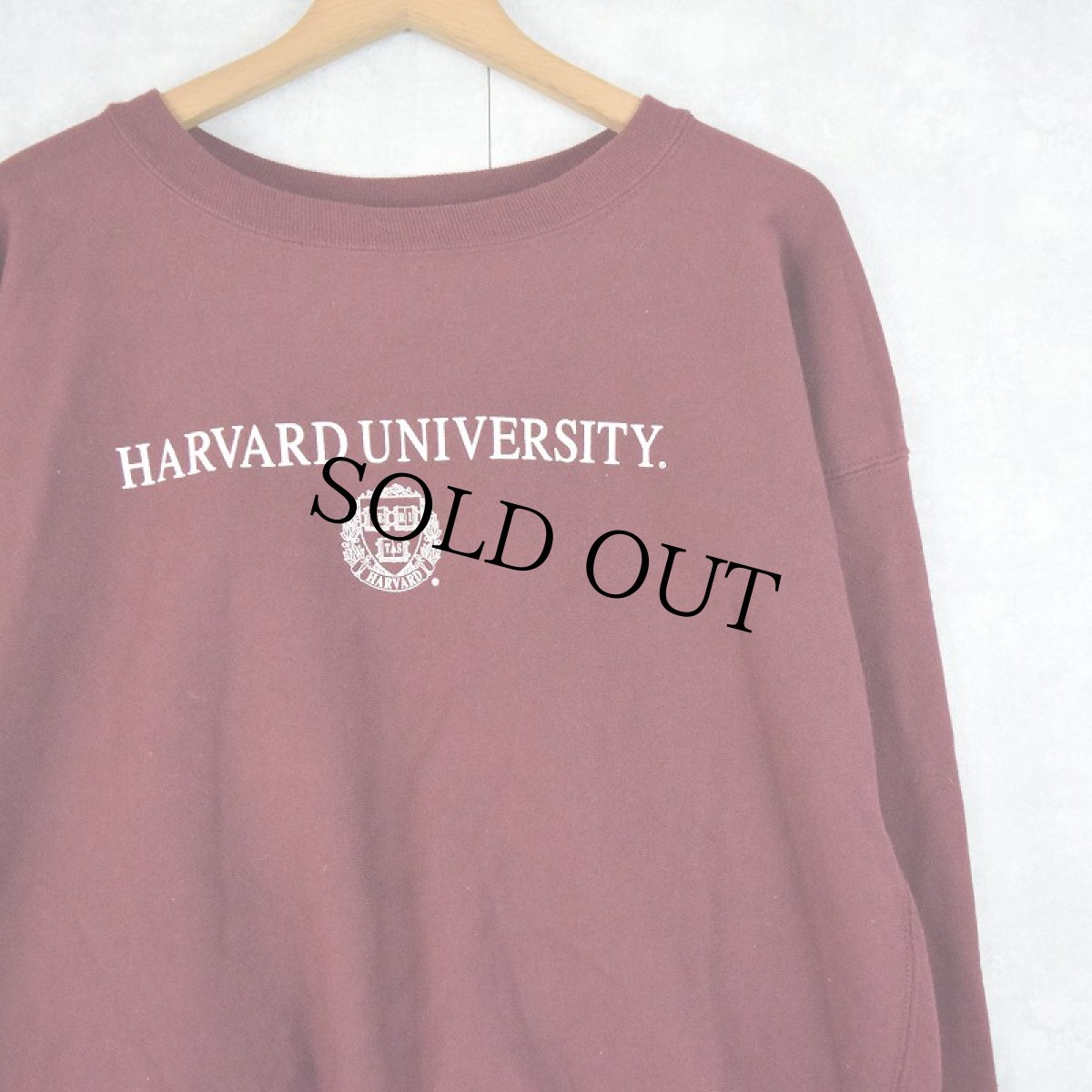 画像1: 00's Champion REVERSE WEAVE "HARVARD UNIVERSITY" プリントスウェット L (1)