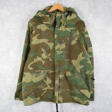 画像1: 90's U.S.MILITARY ECWCS ウッドランドカモ パーカ MEDIUM XSHORT (1)