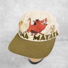 画像1: 90's The Lion King "HAKUNA MATATA" USA製 スナップバックキャップ ONESIZE (1)