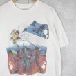 90's 天空のエスカフローネ EUROボディ アニメキャラクタープリントTシャツ XL