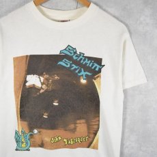 画像1: 90's SCHMITT STIX USA製 "John Fabriquer" プリントTシャツ M (1)