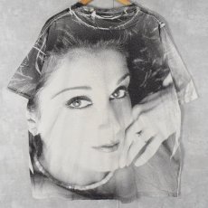 画像2: Celine Dion ミュージシャン大判プリントTシャツ 2XL (2)