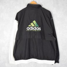 画像2: 90's adidas EQUIPMENT ロゴ刺繍 切り替えデザインジップジャケット L (2)