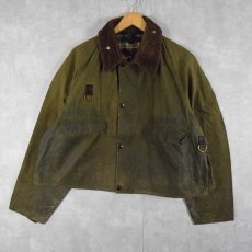 画像1: 80's Barbour ENGLAND製 "SPAY" 3ワラント オイルドジャケット XL (1)