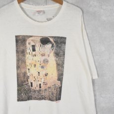 画像1: 90's Supreme × GUSTAV KLIMT USA製 "接吻" アートプリントTシャツ XL (1)