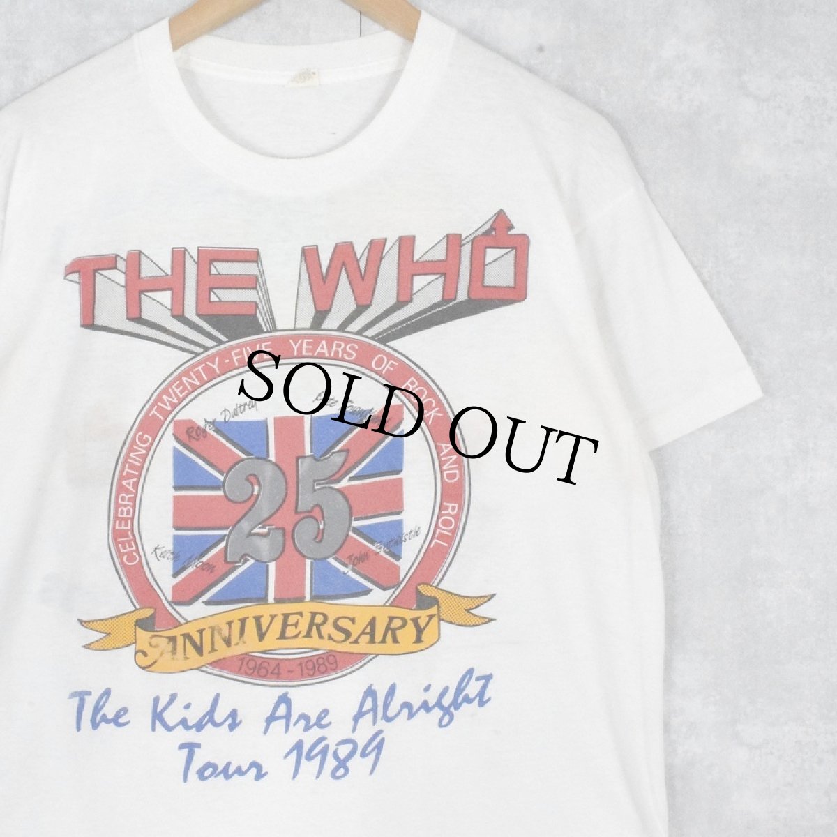 画像1: 80's THE WHO USA製 "THE KIDS ARE ALRIGHT TOUR '89" ロックバンドツアープリントTシャツ XL (1)