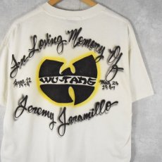 画像1: 90's WU-TANG CLAN ハンドペイントTシャツ XL (1)