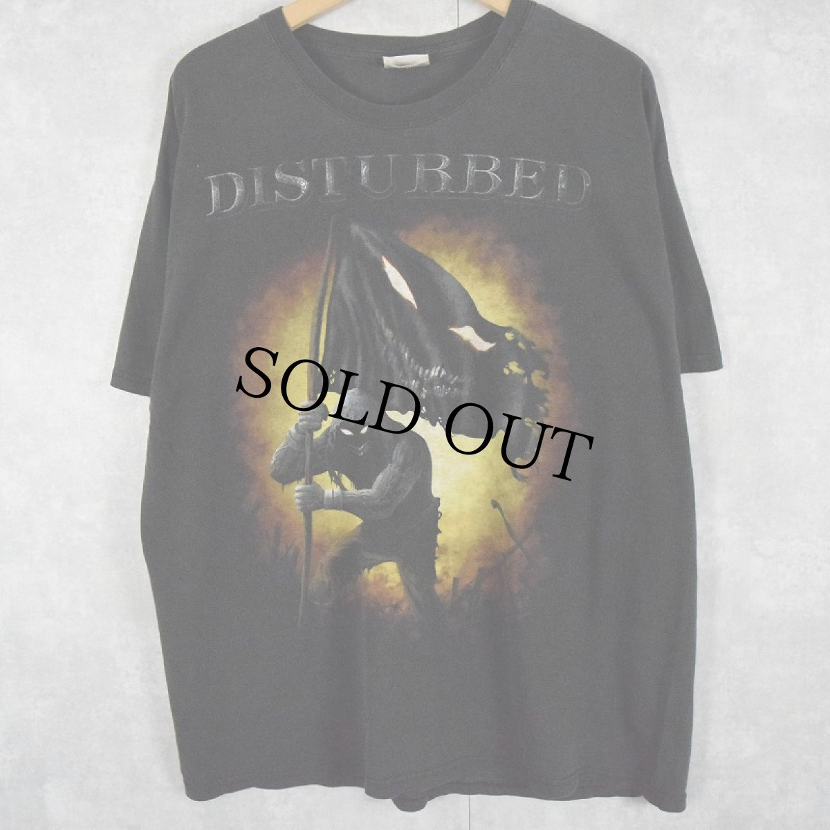 画像1: 00's DISTURBED ヘヴィメタルバンドTシャツ XL (1)