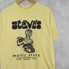 画像1: 90's Steve's Music Store USA製 プリントTシャツ M (1)