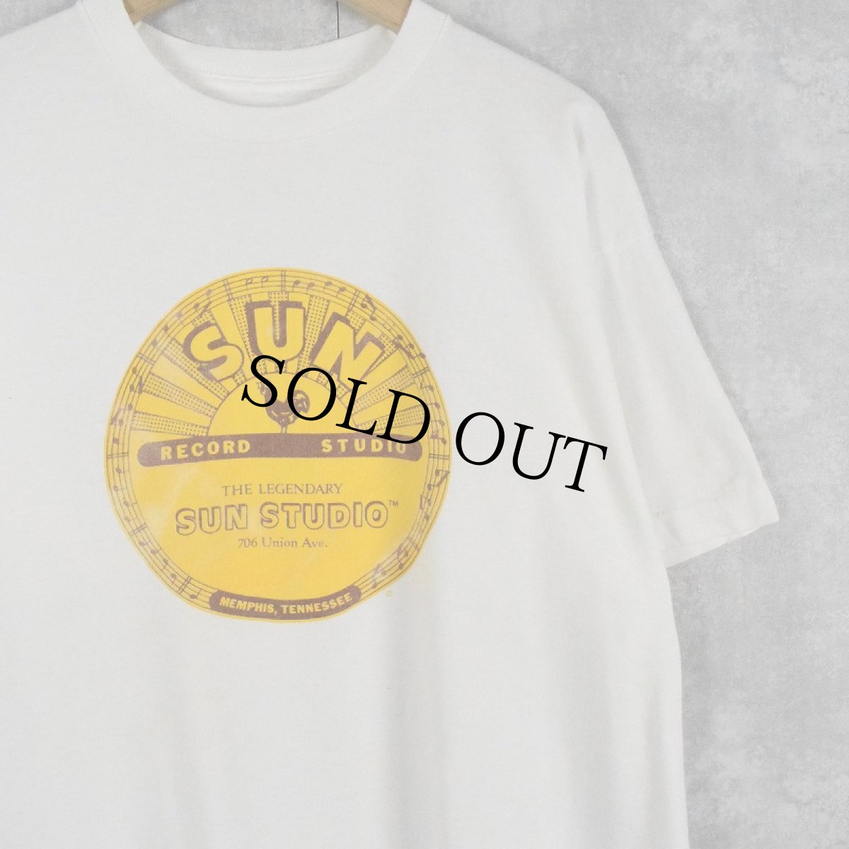 画像1: 90's SUN STUDIO ロゴプリントTシャツ  (1)