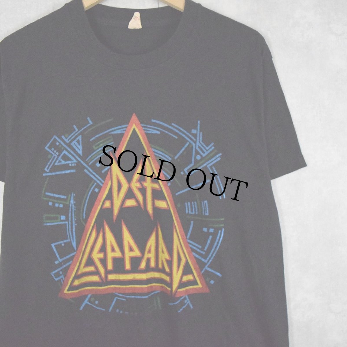 画像1: 80's DEF LEPPARD ロックバンドTシャツ XL (1)