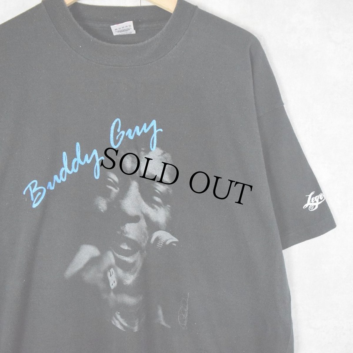 画像1: 90's Buddy Guy USA製 ギタリストプリントTシャツ XXL (1)