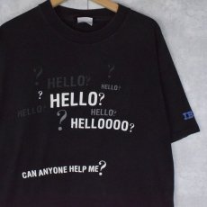 画像1: IBM "HELLO?" コンピューター企業Tシャツ XL (1)