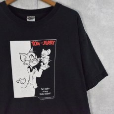 画像1: TOM AND JERRY キャラクターパロディプリントTシャツ XL (1)