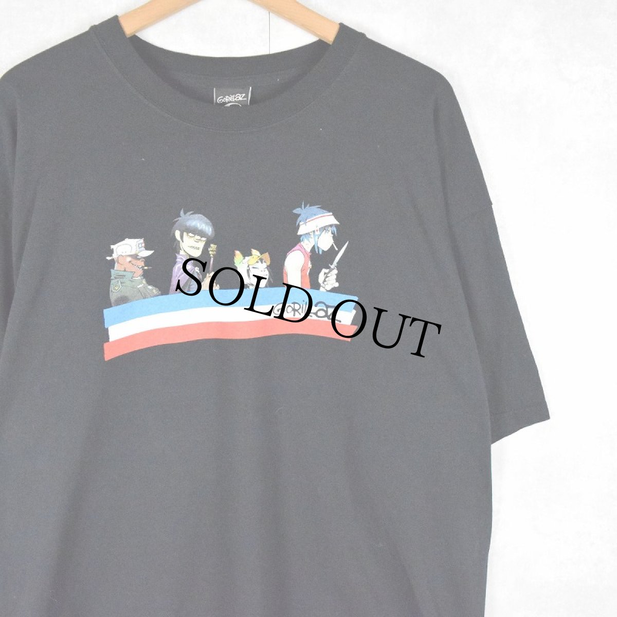 画像1: 00's GORILLAZ ロックバンドTシャツ XL (1)