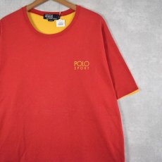 画像1: 90's POLO Ralph Lauren USA製 "POLO SPORT" リバーシブルデザインTシャツ L (1)