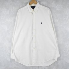 画像1: Ralph Lauren "YARMOUTH" オックスフォードボタンダウンシャツ SIZE16 1/2 (1)