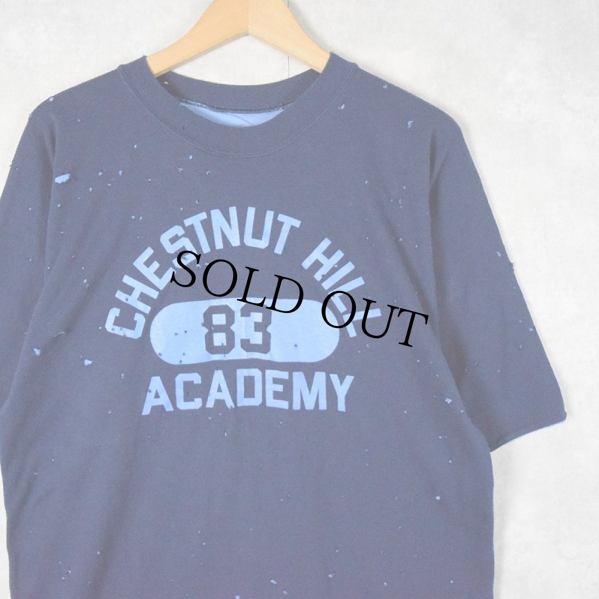 画像1: 80's RUSSELL ATHLETIC USA製 "CHESTNUT HILL ACADEMY" リバーシブルデザイン プリントTシャツ M (1)