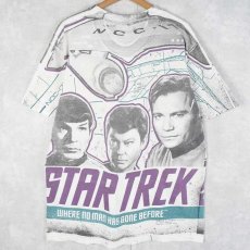 画像2: 90's STAR TREK "WHERE NO MAN HAS GONE BEFORE" SFテレビドラマ 大判プリントTシャツ (2)