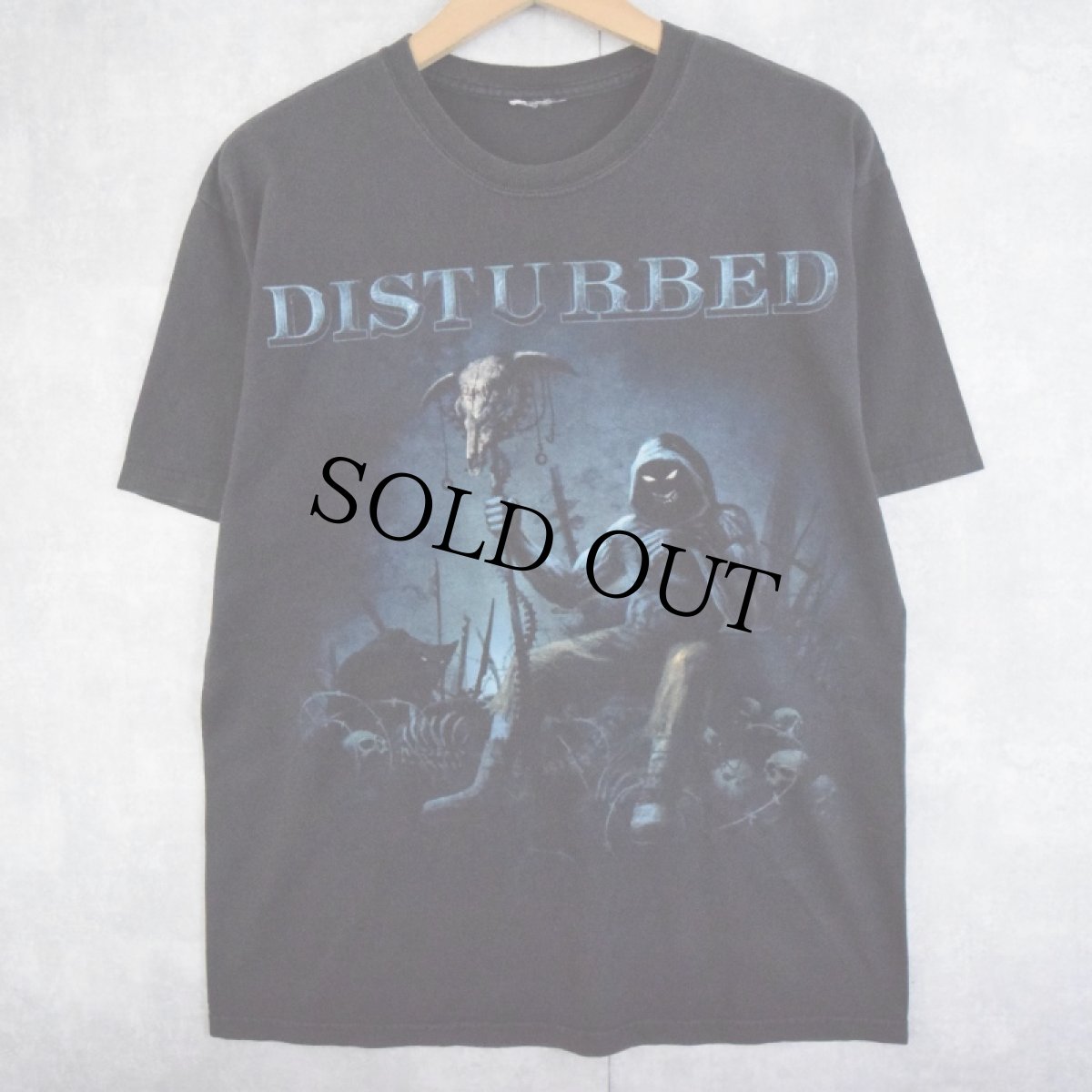 画像1: 2000's DISTURBED ヘヴィメタルバンドTシャツ BLACK (1)