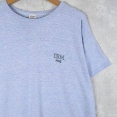 画像1: 80's Champion トリコタグ USA製 IBM 企業ロゴプリントTシャツ XL (1)