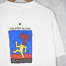 画像1: 90's Apple × Keith Haring "Think Usability" アートプリントTシャツ XL (1)