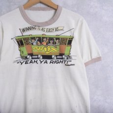 画像1: 70's THE BEATLES × Wtix "Winning Is As Easy As..." バンドプリントリンガーTシャツ (1)