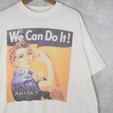 画像1: 90's Rosie The Riveter USA製 "We Can Do It!" 第二次世界大戦 ポスタープリントTシャツ XL (1)