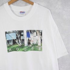 画像1: 90's Eames office "HOUSE" インテリア企業プリントTシャツ WHITE DEADSTOCK M (1)