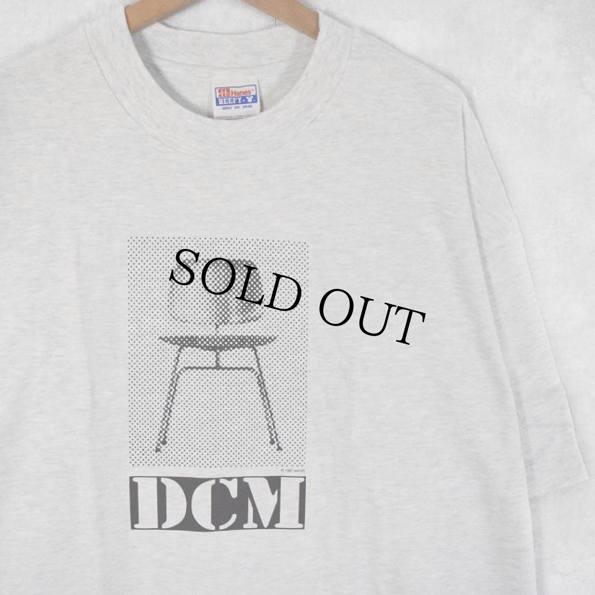 画像1: 90's Eames office "DCM" インテリア企業プリントTシャツ GRAY DEADSTOCK XXL (1)