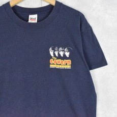 画像1: 90's THE CAVERN CLUB ライブハウスプリントTシャツ NAVY L (1)