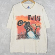 画像1: 90's MEAT LOAF "Bat Out Of Hell" ロックミュージシャン プリントTシャツ XL (1)