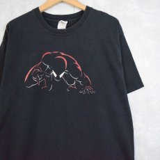 画像1: MARVEL SPIDER-MAN キャラクタープリントTシャツ BLACK L (1)