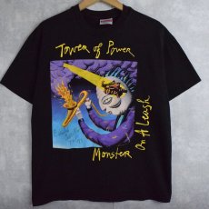 画像1: 90's Tower of Power USA製 "Monster On A Leash" ジャズファンクバンドTシャツ L (1)