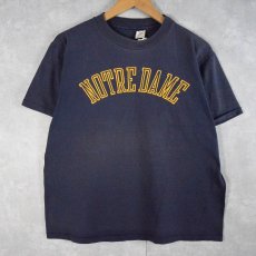 画像1: 80's Champion トリコタグ USA製 "NOTRE DAME" プリントTシャツ L (1)