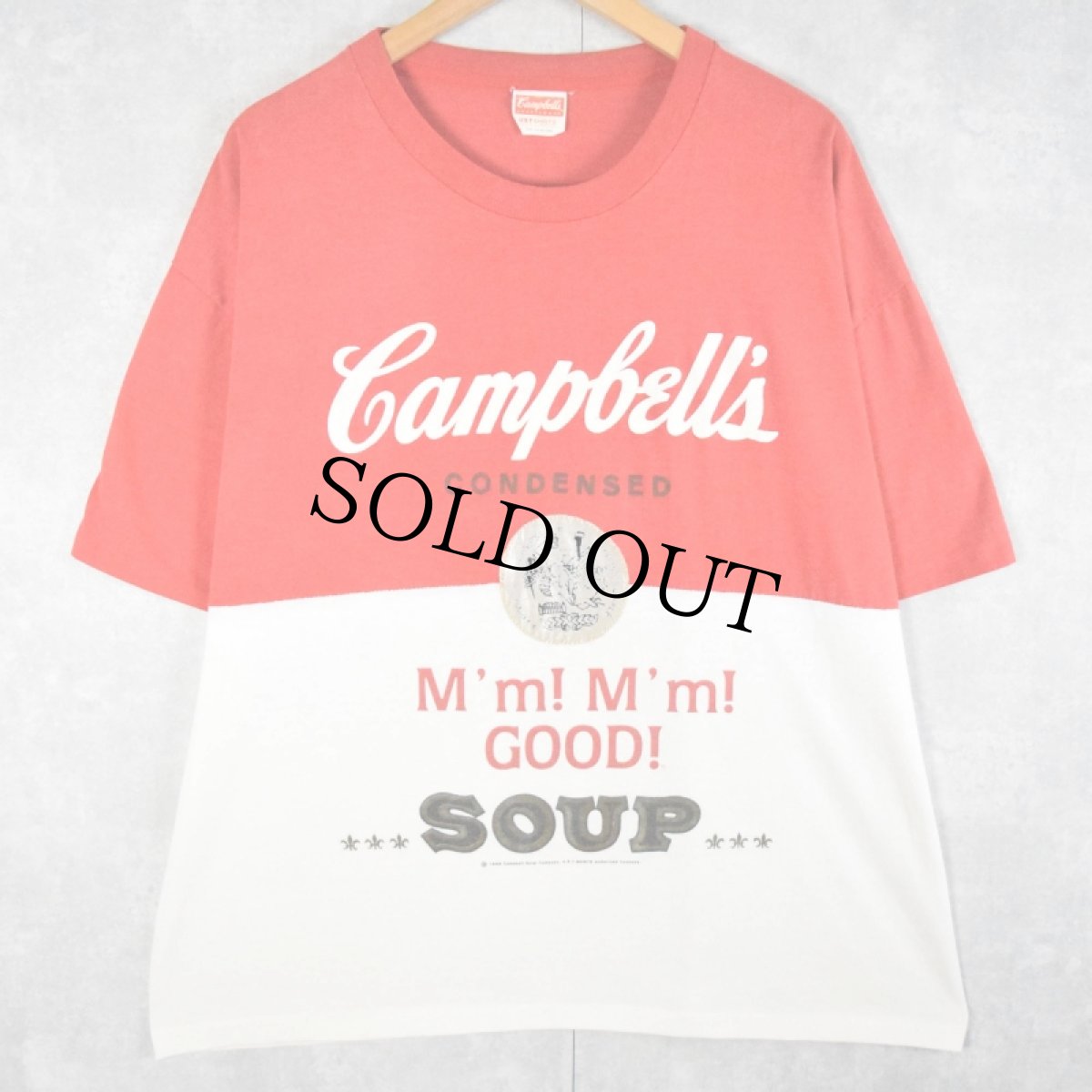 画像1: 80's Campbell's Soup "M'm! M'm! GOOD!" プリントTシャツ XXL (1)