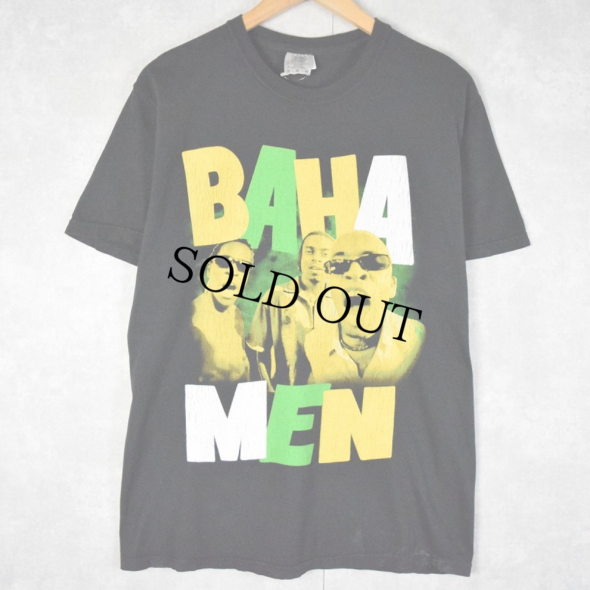 画像1: BAHA MEN レゲエバンド フォトプリントTシャツ M (1)