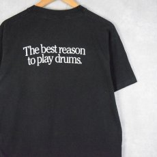 画像2: 90's Pearl "The best reason to play drums." 楽器メーカー ロゴプリントTシャツ (2)