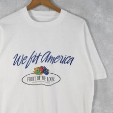 画像1: 90's FRUIT OF THE LOOM "We lit america" プリントTシャツ (1)