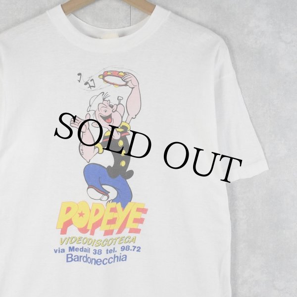 80's POPEYE キャラクタープリントTシャツ XL