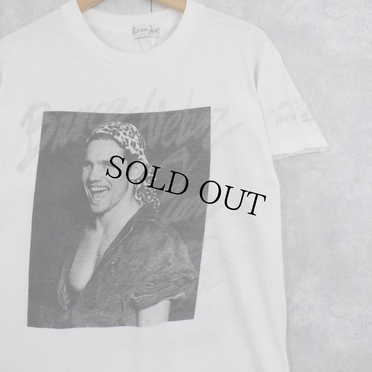 画像1: 80's Bruce Weber "Andy Minsker by PER LUI" フォトプリントTシャツ M (1)