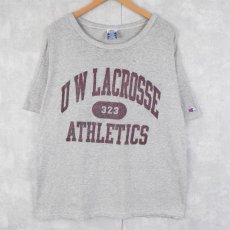 画像1: Champion "U W LACROSSE ATHLETICS" プリントTシャツ XL (1)